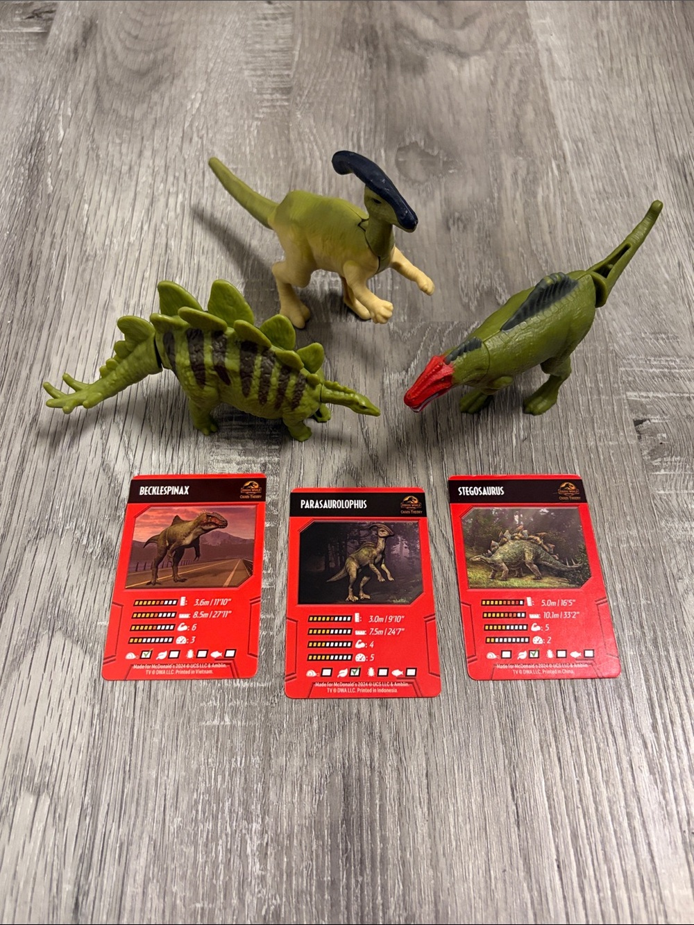 Jurassic Park Chaos Theory Happy Meal Toys